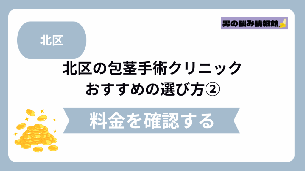 北区のおすすめ包茎手術クリニックの選び方②